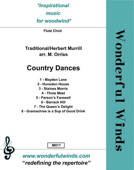 Murrill, H./Trad. - Country Dances - for Flute Orchestra Digital Download