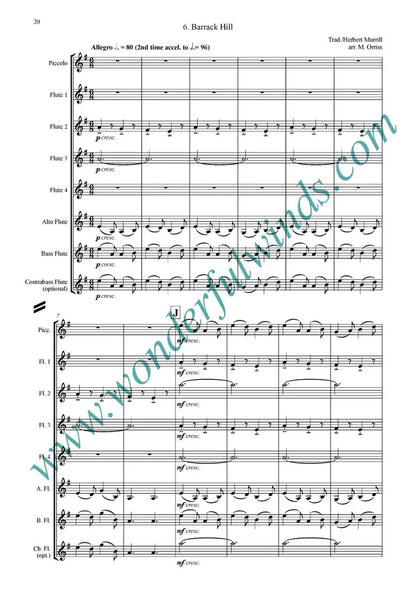 Murrill, H./Trad. - Country Dances - for Flute Orchestra Digital Download