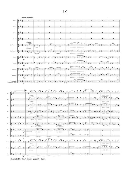 Brahms (arr. Popkin) - Serenade No. 2 in A Major, Op. 16 for Double Wind Quintet