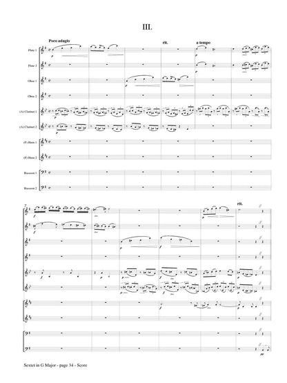 Brahms (arr. Popkin) - Sextet in G Major, Op. 36 for Double Wind Quintet