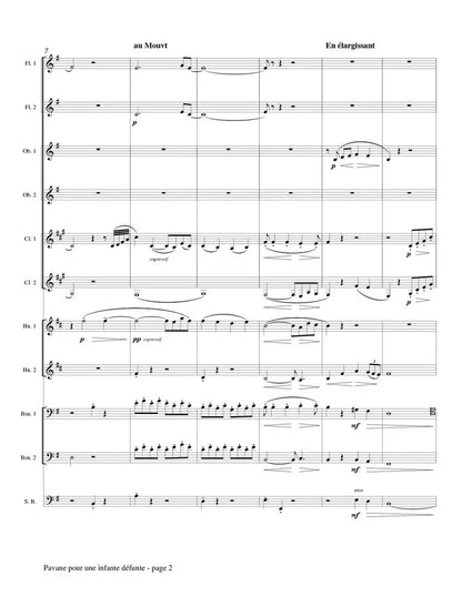 Ravel (arr. Popkin) - Pavane pour une infante defunte  for Double Wind Quintet (Copy)