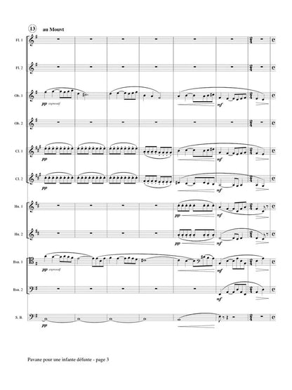 Ravel (arr. Popkin) - Pavane pour une infante defunte  for Double Wind Quintet (Copy)