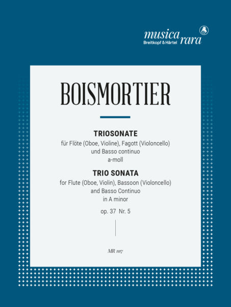 Boismortier, Joseph Bodin de Trio Sonata No. 5 in A Minor Op.37 (Digital Edition)