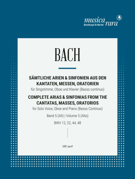 JS Bach - Complete Arias and Sinfonias from the Cantatas, Masses, Oratorios Vol 5 (DIGITAL EDITION)