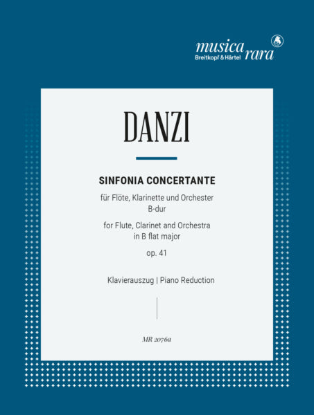 Danzi, Franz - Sinfonia Concertante in B flat major Op. 41 for flute piano and clarinet (Digital Edition)