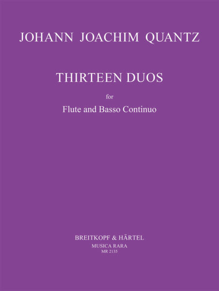Quantz - 13 Duets edited by Charles W. Smith [fl,bc] (DIGITAL EDITION)