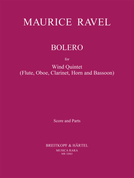 Ravel - Bolero arranged by Christian Beyer for wind quintet