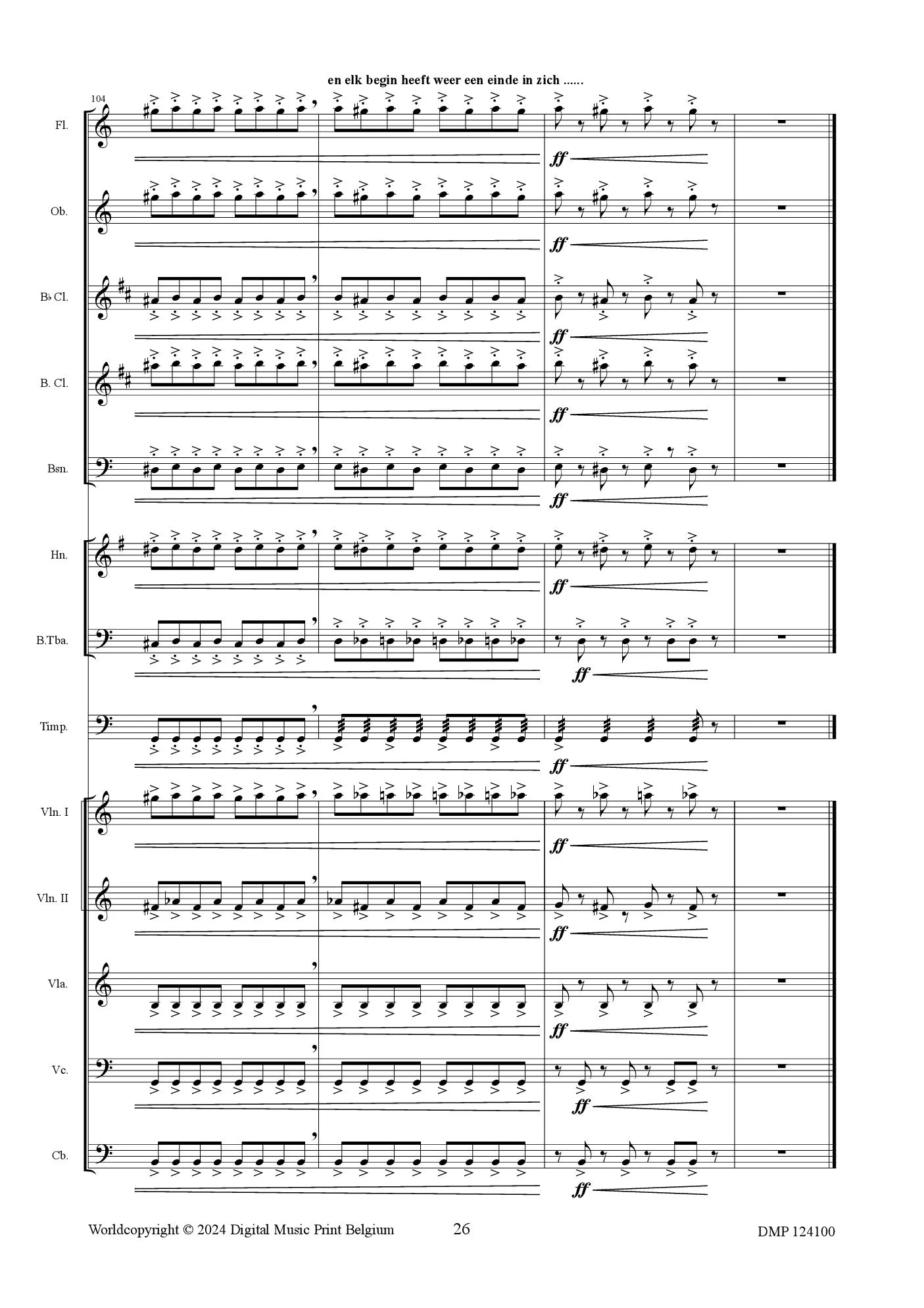 van Dal-Kleijne - Lemniscate for Chamber Orchestra