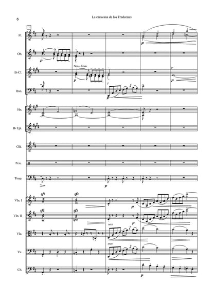 González de la Rubia - La Caravana de los Tradeones for Orchestra