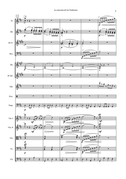 González de la Rubia - La Caravana de los Tradeones for Orchestra