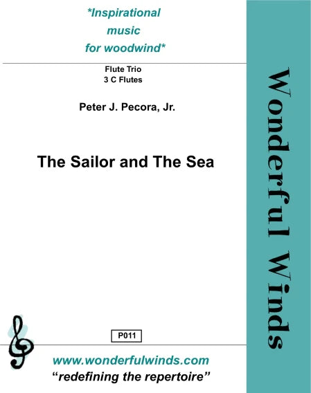 Pecora, P. J. Jr.- The Sailor and The Sea for 3 flutes - Digital Download
