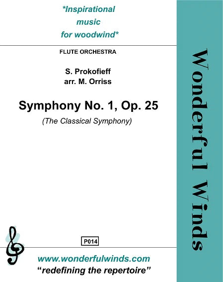 Prokofieff, S - Symphony No. 1, Op. 25 (The Classical Symphony) - Flute Orchestra   Digital Download