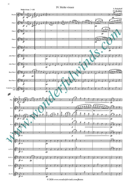 Prokofieff, S - Symphony No. 1, Op. 25 (The Classical Symphony) - Flute Orchestra   Digital Download