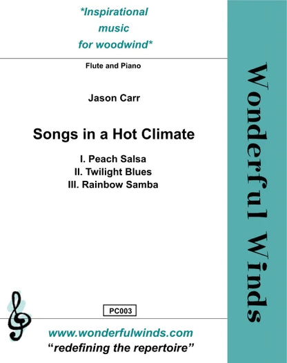 Carr, J. - Songs in a Hot Climate for flute and piano - Digital Download