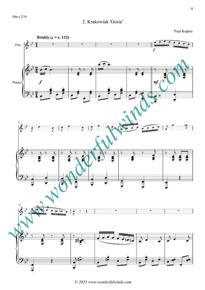 Kopetz, P. - Polish Dances for flute and piano- Digital Download