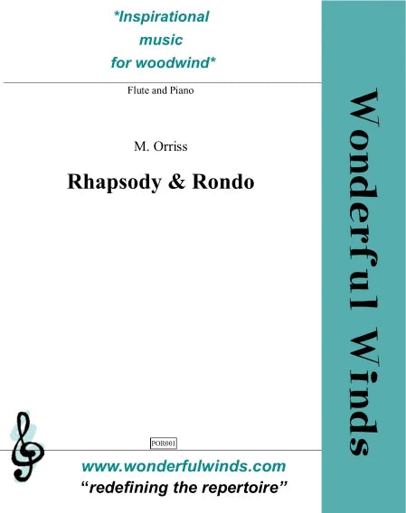 Orriss, M - Rhapsody & Rondo for flute and piano - Digital Download