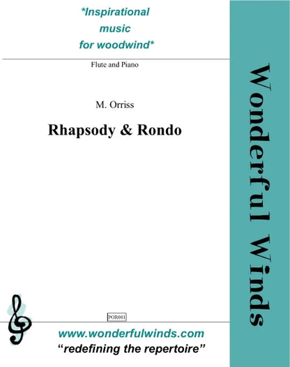 Orriss, M - Rhapsody & Rondo for flute and piano - Digital Download