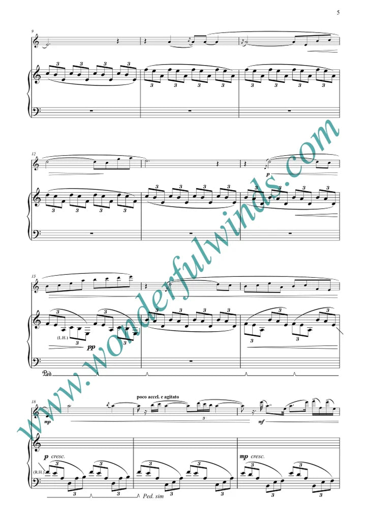 Orriss, M - Rhapsody & Rondo for flute and piano - Digital Download