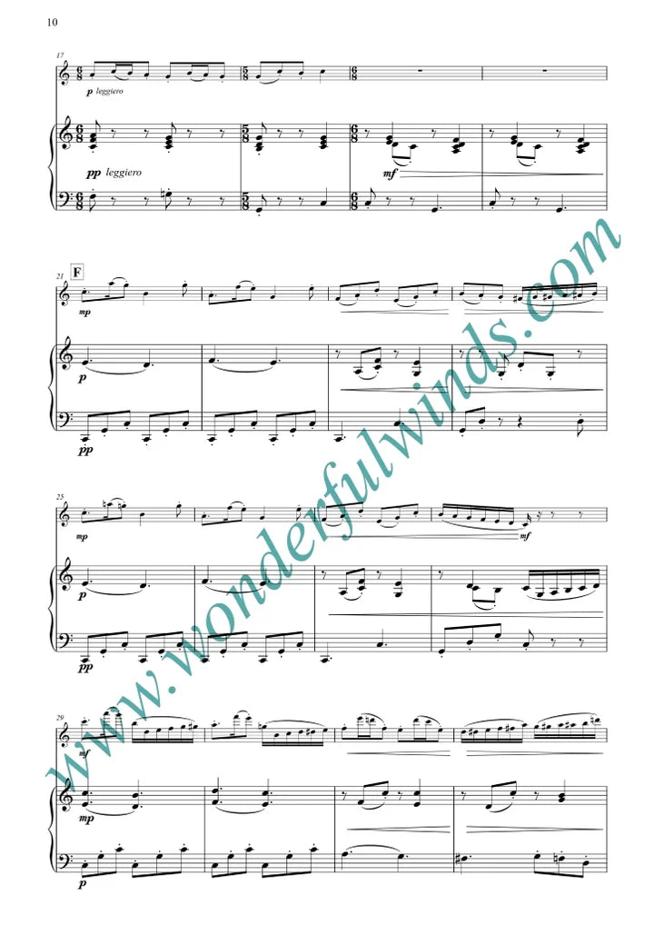 Orriss, M - Rhapsody & Rondo for flute and piano - Digital Download