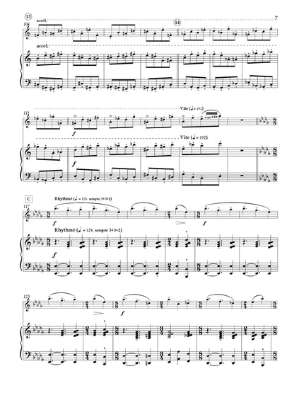 Dufeutrelle - Flammerole for Piccolo and Piano
