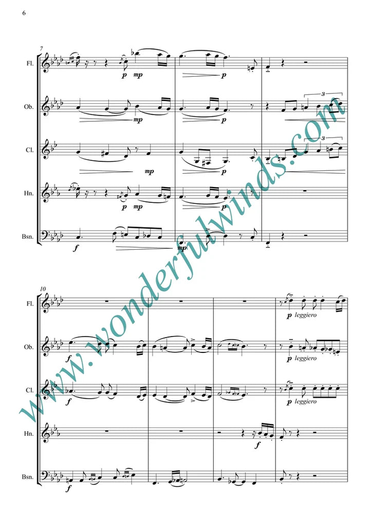 Arolas, E. - La Cachila (Tango) -  for wind quintet - Digital download