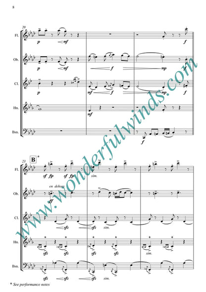 Arolas, E. - La Cachila (Tango) -  for wind quintet - Digital download