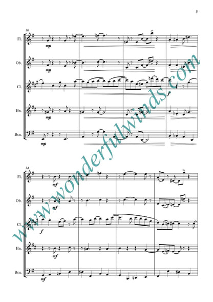 McDermid, C - Doggywood!-  for wind quintet - Digital download