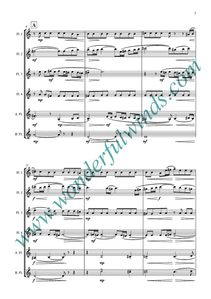 Rachmaninov, S - Vocalise, Op.34  -   Flute  Choir    Digital Download