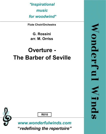 Rossini - Overture - The Barber of Seville for flute Orchestra - Digital Download