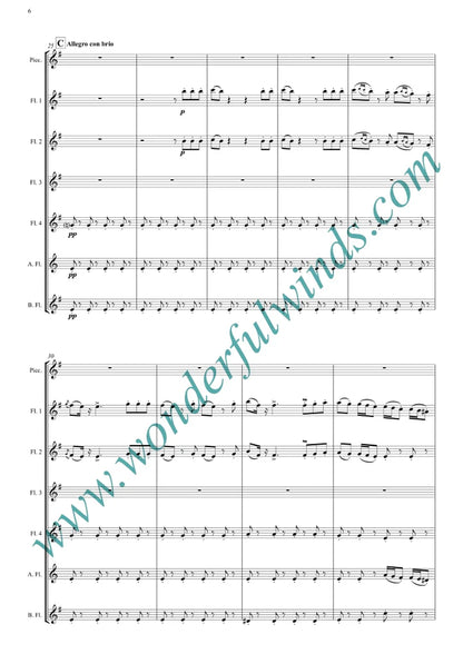 Rossini - Overture - The Barber of Seville (Abridged) for flute choir - Digital Download