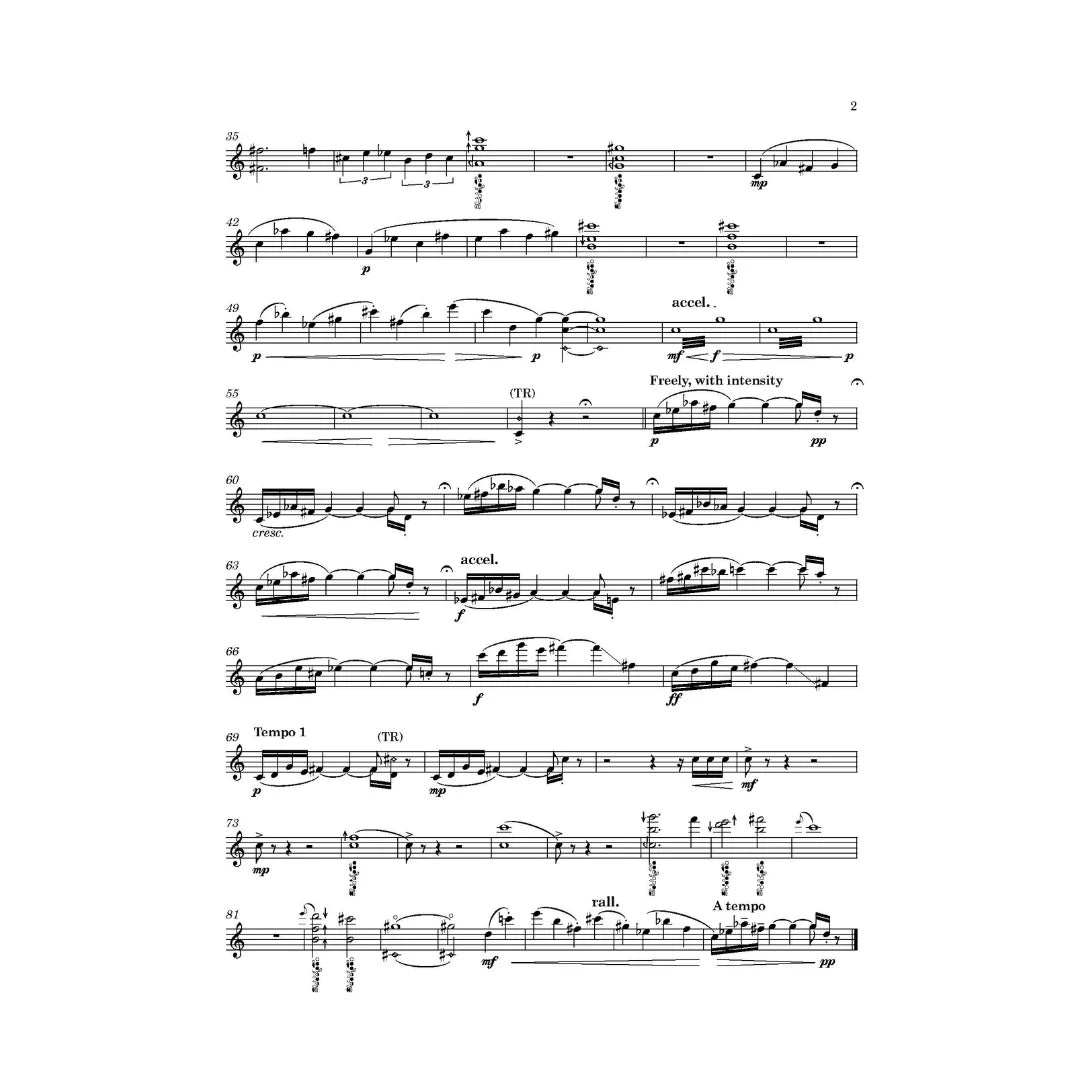 Roberts Resonance for solo flute with extended techniques - Digital Downloads