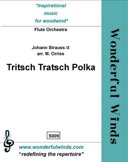 Strauss, J II/Orriss - Tritsch Tratsch Polka for flute orchestra  - Digital Download