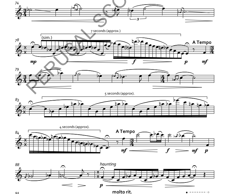 Neher, Lisa - Seal Mother for alto flute (Instant Download)