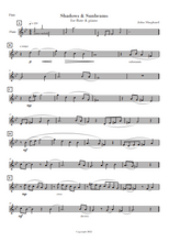 Shephard , John - Shadows and Sunbeams : for flute and piano  (Digital Download)