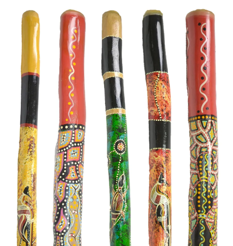 Didgeridoo (Australian) Hand painted Eucalypt. Approx 1.2m-1.3m