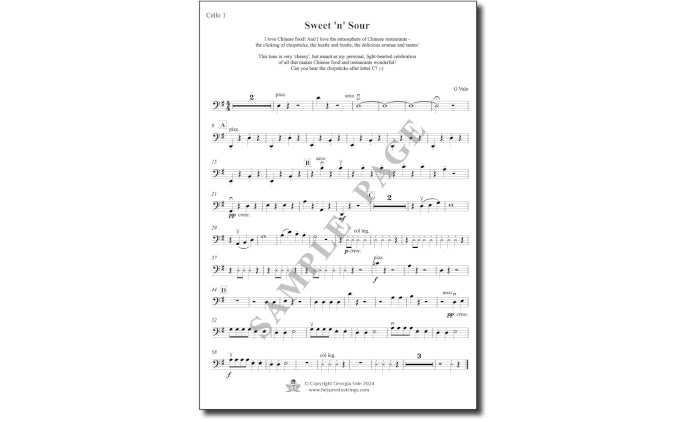 Music for string groups – Sweet n sour