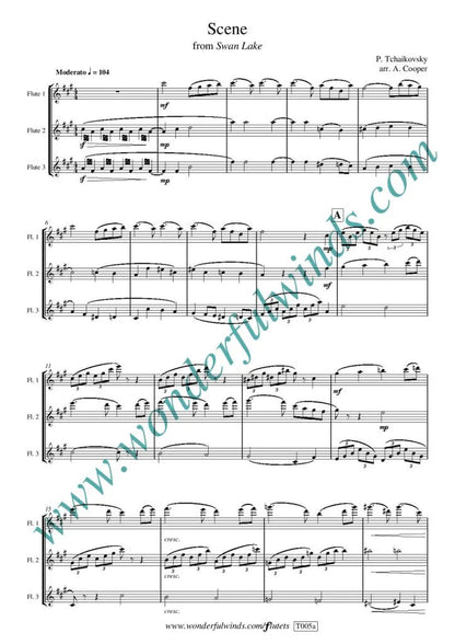 Tchaikovsky, P. - Scene for 3 flutes - Digital Download