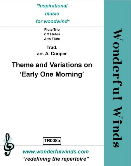 Trad: Theme/Variations - Early One Morning for three mixed flutes - Digital Download