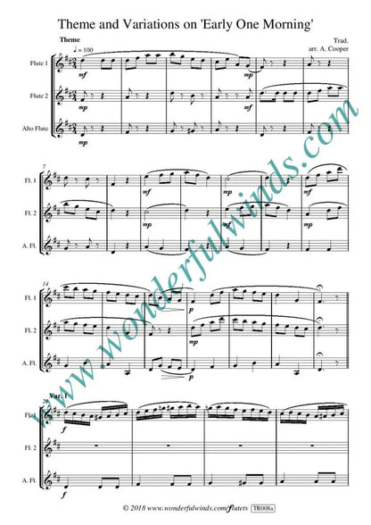 Farnaby: Fitzwilliam Suite for flute ensemble - Digital Download