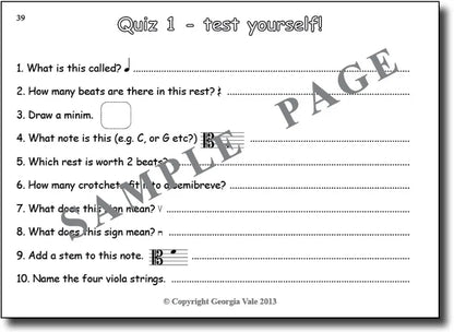 Music Theory for VIOLA Bk 1 – DOWNLOAD