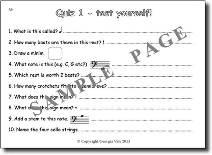 Music Theory for CELLO Bk 1 – DOWNLOAD