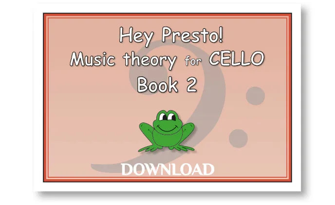Music Theory for CELLO Bk 2 – DOWNLOAD