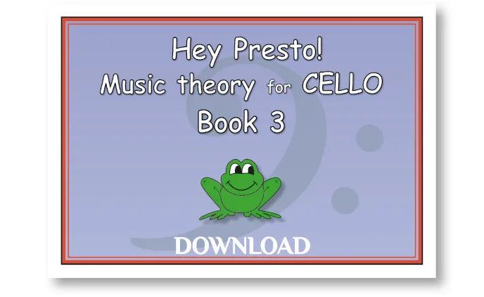 Music Theory for CELLO Bk 3 – DOWNLOAD