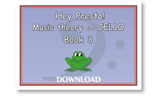 Music Theory for CELLO Bk 3 – DOWNLOAD