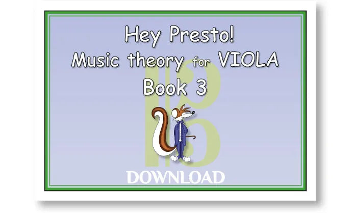 Music Theory for VIOLA Bk 3 – DOWNLOAD