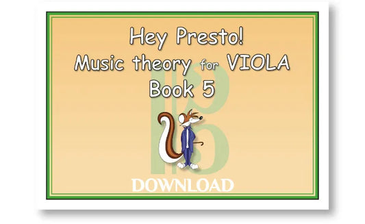 Music Theory for VIOLA Bk 5 – DOWNLOAD