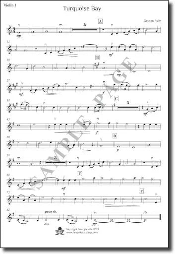 Music for string groups – Turquoise bay