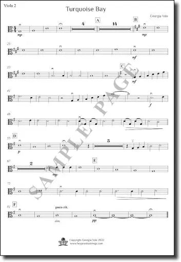 Music for string groups – Turquoise bay