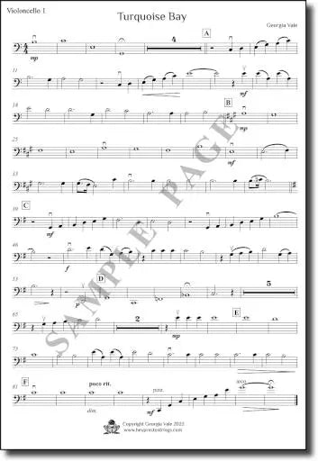 Music for string groups – Turquoise bay