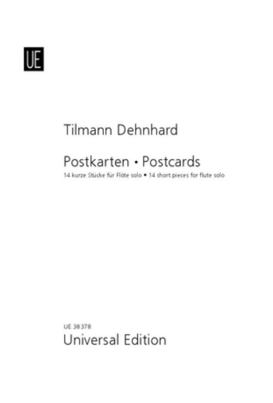 Dehnhard, Tilmann  - Postcards 14 short pieces for flute solo